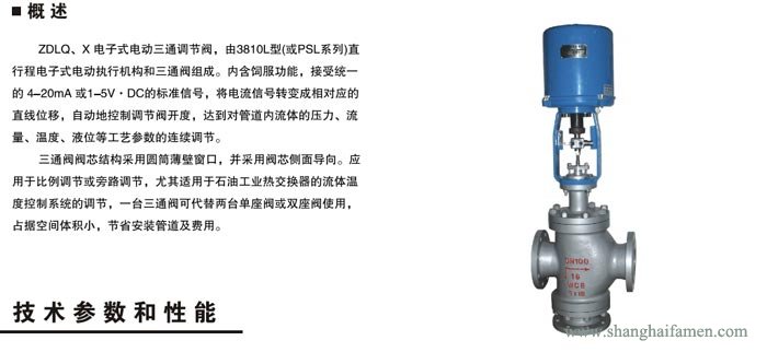 電子式電動三通調(diào)節(jié)閥
